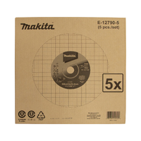 Makita 355x4.3x25.4mm Metal Cut Disc Power Cut 5pk E-12790-5