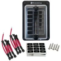 Fuse Block Panel Mount 12 In 12 Out With LEDs