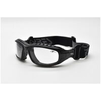 Eyres by Shamir ODDIE Matt Black Frame Clear Anti-Fog Lens Safety Glasses