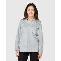 Womens utility shirt dove grey