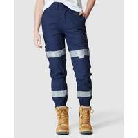 Womens reflective cuffed pant navy