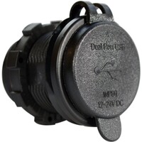 Enerdrive Round USB 4.8A USB - GREEN LED 12/24V