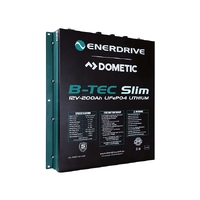 Enerdrive B-TEC 200amp / 12V LiFePO4 Slim Metal Case Battery