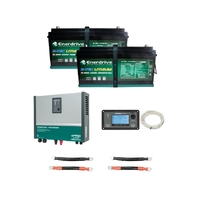 Enerdrive ePRO Combi 12/3000-120 w/remote inc 2x 200Ah BTEC