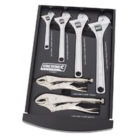 Kincrome 6 Piece Locking Plier & Adjustable Wrenches in EVA Tray EVA563T