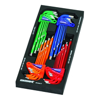 Kincrome EVA Tray Hex & Torx Keys Contour 36 Piece EVA61T