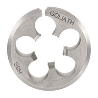 Goliath 9/16" x 18 UNF 1.1/2" HSS Left Hand Button Die - Goliath F16DDL