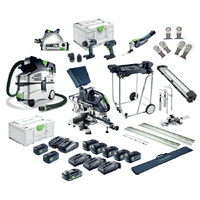 Festool 18V 6 Piece Joiners Starter Kit Ultimate System F28728
