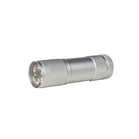Torch Aluminium LED Batteries Included Silver