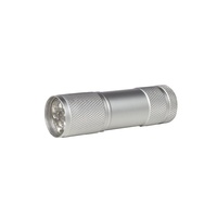 Torch Aluminium LED Batteries Included Silver
