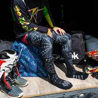Cobweb moto sock