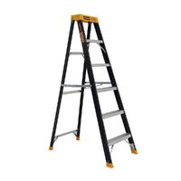 Gorilla Ladders Single sided A-frame ladder 6 Step (1.74m) Pro-Lite Fibreglass 150kg Industrial  FM006-PRO