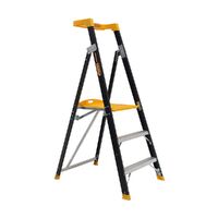 Gorilla Ladders Platform ladder 3 Step (0.85m) Pro-Lite Fibreglass 150kg Industrial FPL003-PRO
