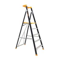 Gorilla Ladders Platform ladder 5 Step (1.45m) Pro-Lite Fibreglass 150kg Industrial  FPL005-PRO