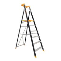 Gorilla Ladders Platform ladder 6 Step (1.74m) Pro-Lite Fibreglass 150kg Industrial  FPL006-PRO