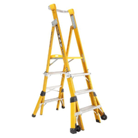 Gorilla Fibreglass Adjustable Platform Ladder 1.2-1.8m FPL0406-I