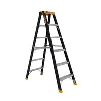Gorilla Ladders Double sided A-frame ladder 6 Step (1.74m) Pro-Lite Fibreglass 150kg Industrial  FSM006-PRO
