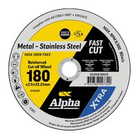 Alpha 180 x 2.5mm Cutting Disc XTRA Bulk GCDGX18025