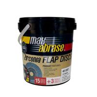 Alpha 125mm Z40 Grit Zirconia XTRA Tub Flap Disc (Pk 15) Bonus GCGGS12525 x 3 GFDGS125-TUBZ40