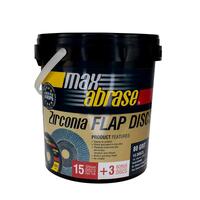 Alpha 125mm Z80 Grit Zirconia XTRA Tub Flap Disc (Pk 15) Bonus GCGGS12525 x 3 GFDGS125-TUBZ80