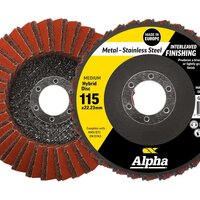 Alpha 115mm Flap Disc Hybrid Medium Bulk GHFD115