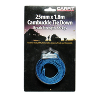 Carfit Cambuckle Cinch Strap 25mm x 1.8m 1x Pack