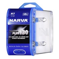 Narva 48545BL2 H7 12V 55W Platinum Plus 130 Halogen Headlight Globes (Twin Pack)