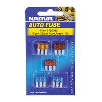 Narva 51200BL Micro 3 Blade Fuse Assortment (Pack Of 5)