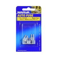 Narva 52425BL 25 Amp White Micro 2 Blade Fuse (Pack Of 5)