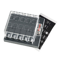Narva 54435 Fuse Block Holder Box Caravan Marine Dual Battery Volt 10 Way 25 Amp