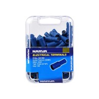 Narva 5.0mm Female Bullet Terminal Blue (100 Pack) 56152