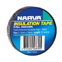 Narva 19mm Flame Retardant Insulation Tape (Black) 56830Bk