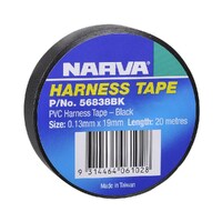 Narva 19mm PVC Harness Tape Black (1 Roll) 56838BK