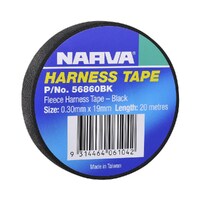 Narva 19mm PET Fleece Harness Tape Black (1 Roll) 56860BK