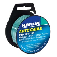 Narva 5A 2.5mm Green Single Core Cable (7M) 5812-7Gn