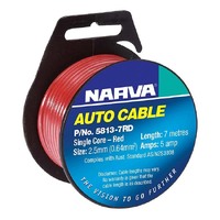 Narva Cable S/Core 3Mm 10A 7M Red