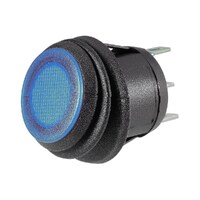 Narva 62037BL Off/On Rocker Switch With Waterproof Neoprene Boot And Blue Led