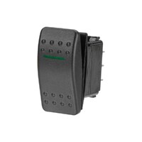 Narva 63113BL 12V On/Off Rocker Switch with Green Illumination