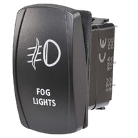 Narva 63222BL 12/24V Off/On LED Illuminated Sealed Rocker Switch With “Fog Lights” Symbol (Blue)