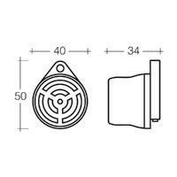 Narva Warning Buzzer Alarm Universal 12V 12 Volt 24 24 Car Van Truck 72550Bl