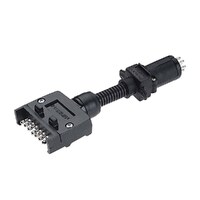 Narva 82230BL 7 Pin Flat Socket on Car to 6 Pin Small Round Plug on Trailer