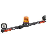 Narva 85072A-LED Halogen Mine LED Light Bar with Amber Warning Beacon