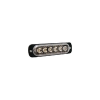 Narva 12/24 Volt Undercover Low Profile LED Warning Lamp Amber 6 x 1W Leds with 23 Flash Pat