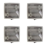 4 x Narva Square 14W 12V Twin Fluro Interior Light with Switch