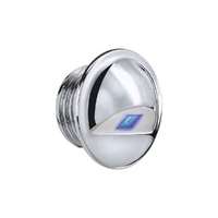 Narva 10-30V LED Chrome Step Light Blue Blister Pack Of 1