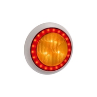 Narva 9-33 Volt Model 43 LED Rear Direction Indicator Lamp Amber with Red LED Tail Ring