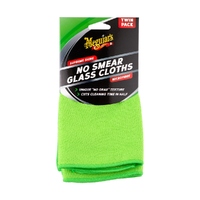 Meguiars No Smear Glass Cloths – Twin Pack