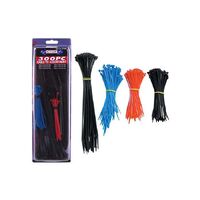 Charge Cable Ties 300Pc Mixed Sizes Colours