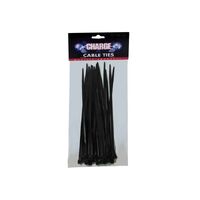 Charge Cable Ties 100mm 100Pc Black