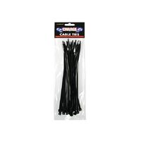 Charge Cable Ties 200mm 25Pc Black